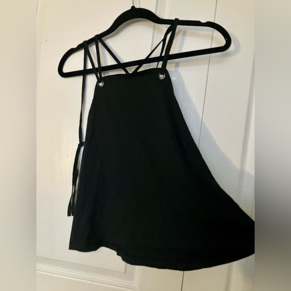 Disturbia black strappy tank top never worn like new